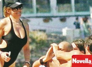 Barbara D'Urso sullo yacht di un amico